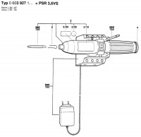 Bosch 0 603 927 142 PSR 3.6V D.I.Y - Drill-Driver Spare Parts